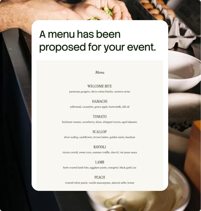 Receive proposals